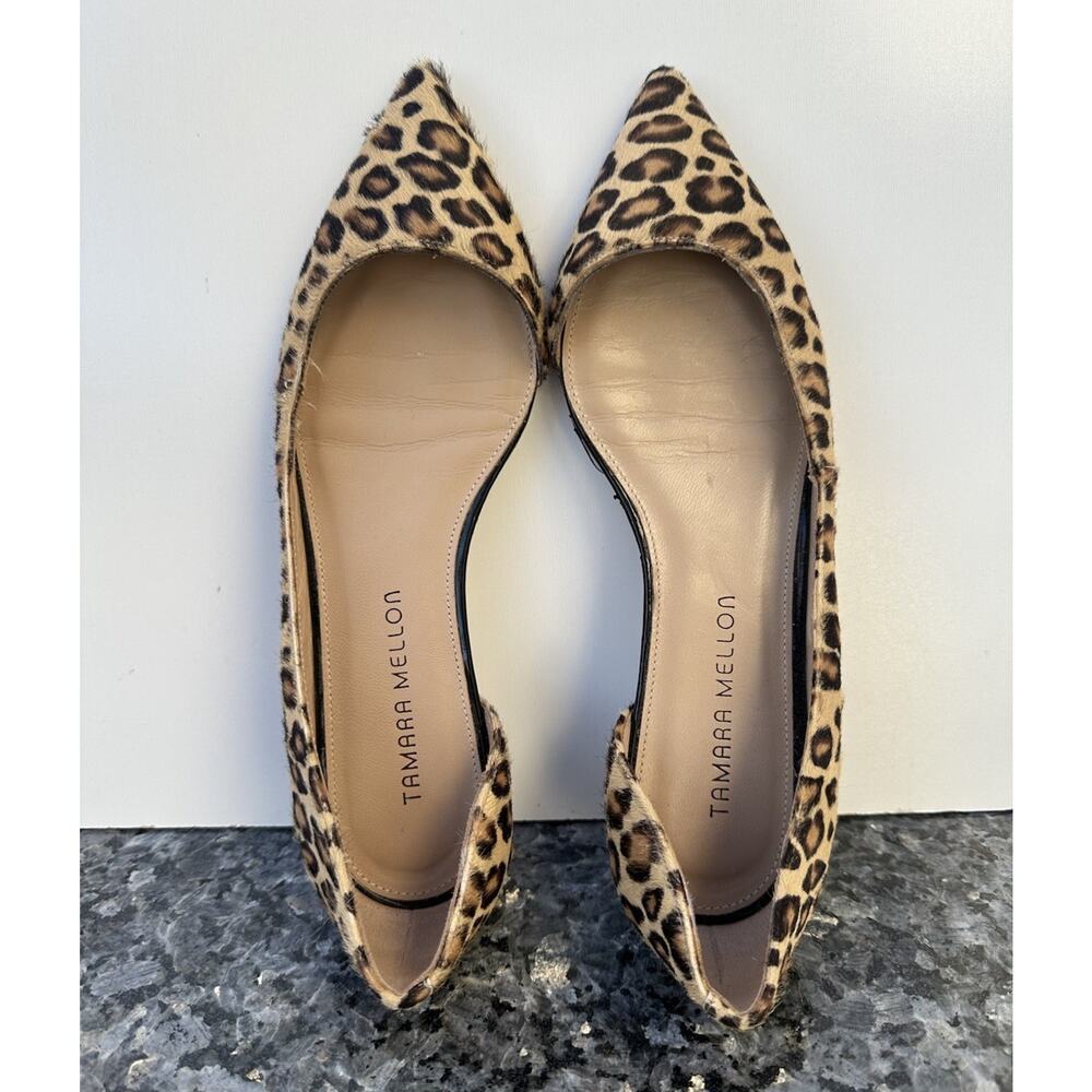 Tamara Mellon Darling Flat Pony Hair Shoes Saze 37.5